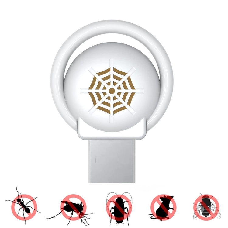 USB Car Mouse Repellent Ultrasonic Mosquito Insect Repellent With Atmosphere Light( White) - Outdoor Insect Repellent by PMC Jewellery | Online Shopping South Africa | PMC Jewellery | Buy Now Pay Later Mobicred