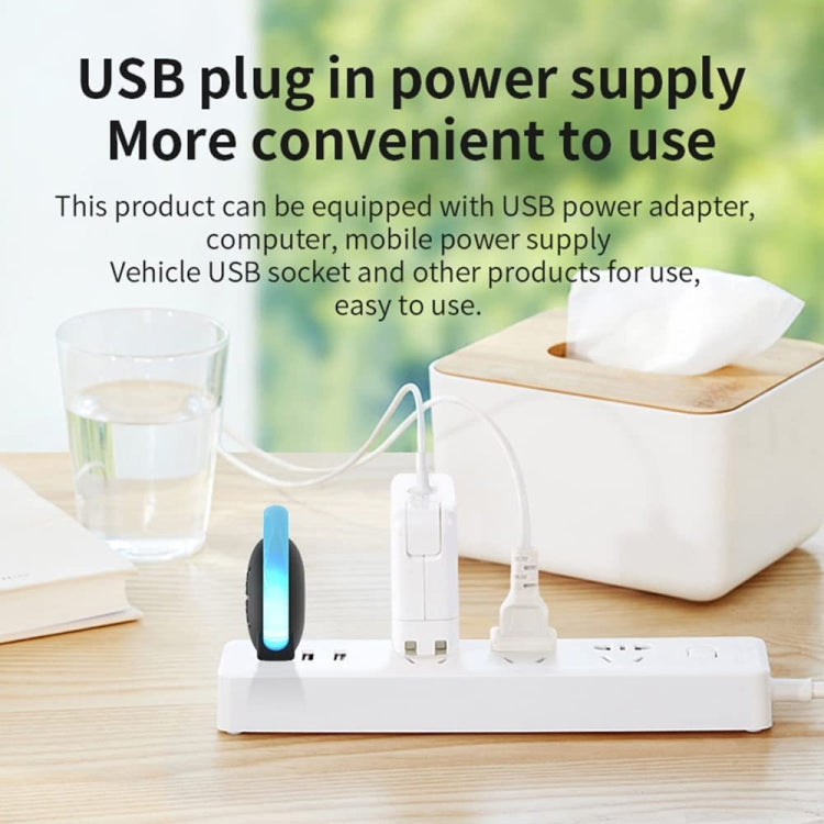 USB Car Mouse Repellent Ultrasonic Mosquito Insect Repellent With Atmosphere Light(Black) - Outdoor Insect Repellent by PMC TechLife | Online Shopping South Africa | PMC TechLife | Buy Now Pay Later Mobicred