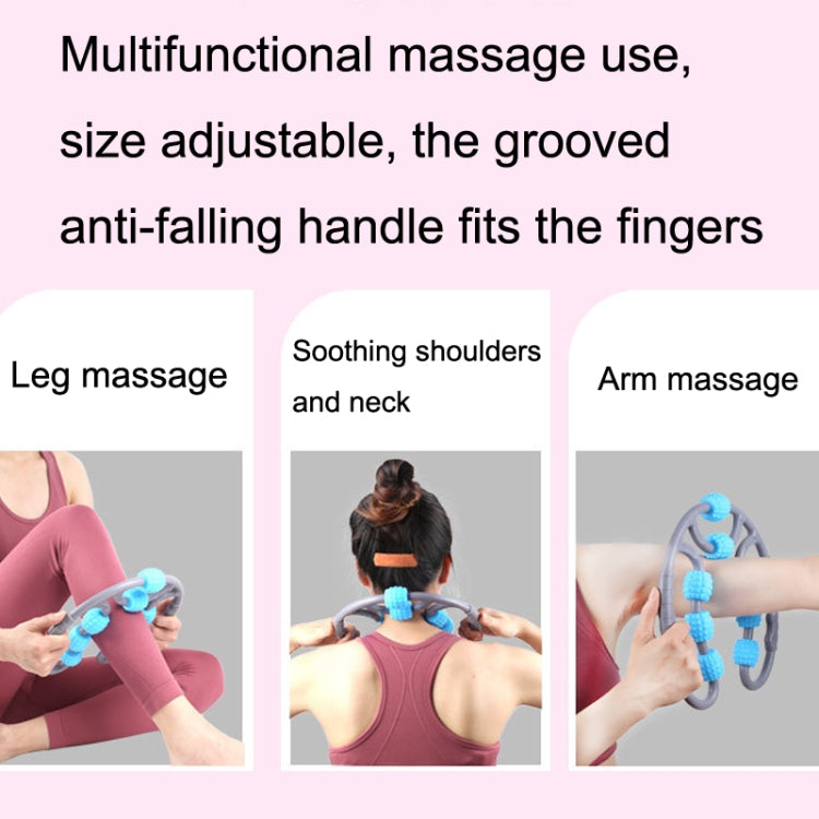 Eight Round Yoga Training Roller Ring-Shaped Leg Massager(Blue) - free shipping - PMC TechLife - Order now!
