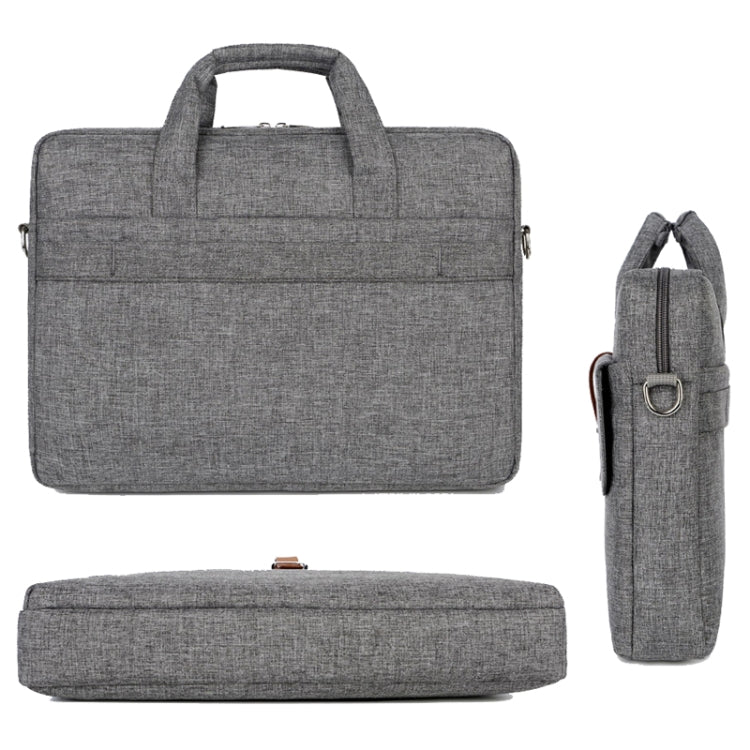 Multifunctional Wear-resistant Shoulder Handheld Laptop Bag, Size: 17 - 17.3 inch(Gray) - 15.6 - 17 inch by PMC Jewellery | Online Shopping South Africa | PMC Jewellery | Buy Now Pay Later Mobicred