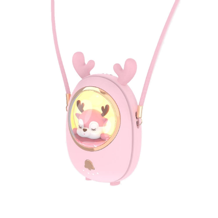 Star Pet Hanging Neck Fan USB Hand-Held Silent Luminous Fan(Pink) - Electric Fans by PMC TechLife | Online Shopping South Africa | PMC TechLife | Buy Now Pay Later Mobicred