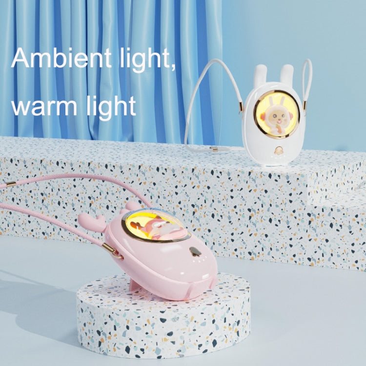 Star Pet Hanging Neck Fan USB Hand-Held Silent Luminous Fan(Pink) - Electric Fans by PMC TechLife | Online Shopping South Africa | PMC TechLife | Buy Now Pay Later Mobicred