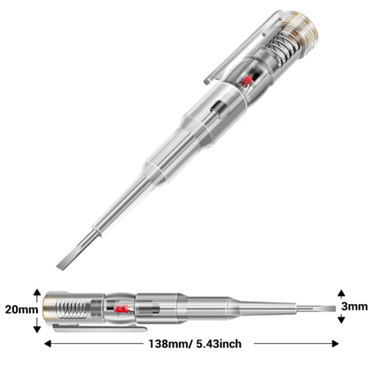 ANENG Multi-Function Induction High-Brightness Transparent Test Pen Screwdriver(B09) - Voltage Detector by ANENG | Online Shopping South Africa | PMC Jewellery