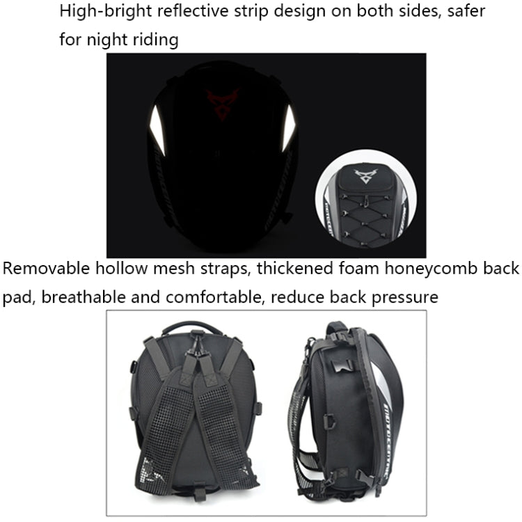 MOTOCENTRIC 11-MC-0102 Motorcycle Rear Seat Helmet Bag(Red) - free shipping - PMC TechLife - Order now!