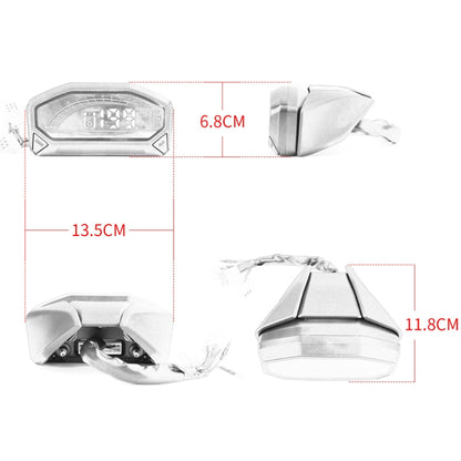 Motorcycle Universal LCD Instrument HD Display Speed Table 6 File Electronic Digital Table - Electrical Instruments by PMC Jewellery | Online Shopping South Africa | PMC Jewellery | Buy Now Pay Later Mobicred