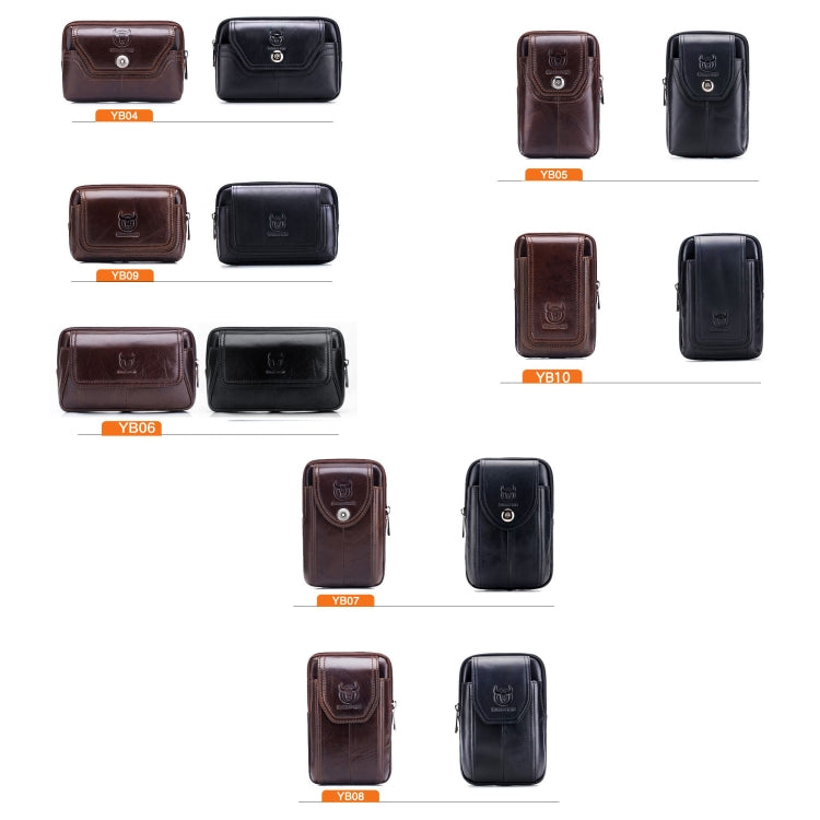 BULL CAPTAIN  Leather Multifunctional Waist Bag For Men(Brown-04) - free shipping - PMC TechLife - Order now!