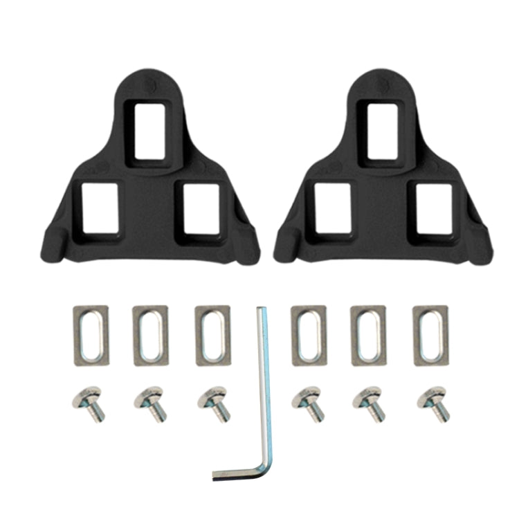 1pair Bicycle Pinch Group Combination Screw Highway Car Riding Shoes Bicycle Lock Tablet(Black) - Pedals by PMc TechLife | Online Shopping South Africa | PMc TechLife | Buy Now Pay Later Mobicred