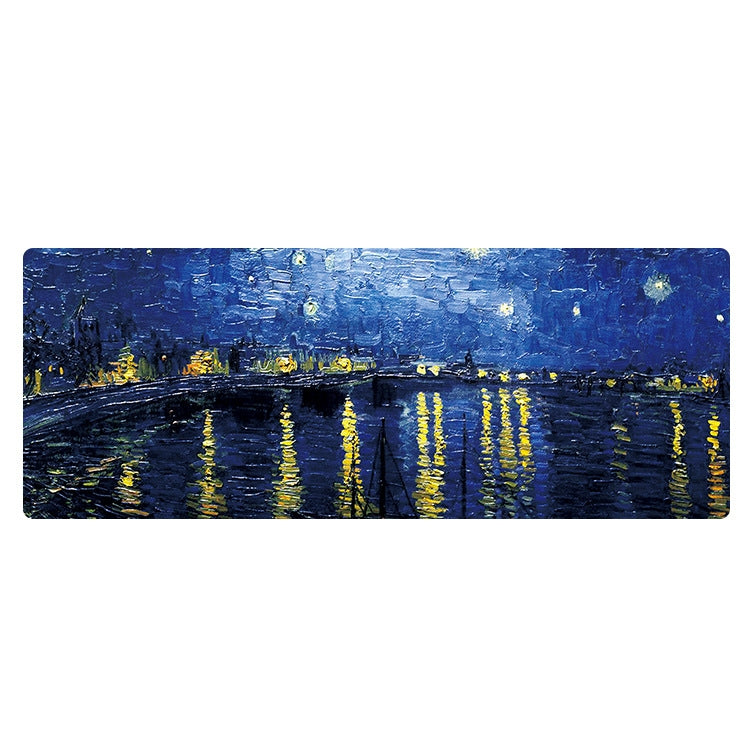 400x900x5mm Locked Am002 Large Oil Painting Desk Rubber Mouse Pad(Starry Night) - Mouse Pads by PMC Jewellery | Online Shopping South Africa | PMC Jewellery | Buy Now Pay Later Mobicred