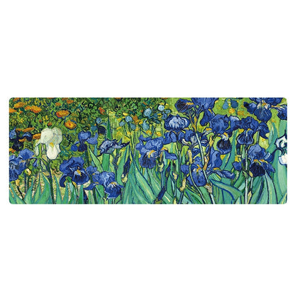 400x900x5mm Locked Am002 Large Oil Painting Desk Rubber Mouse Pad(Iris) - Mouse Pads by PMC Jewellery | Online Shopping South Africa | PMC Jewellery | Buy Now Pay Later Mobicred