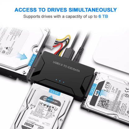 USB3.0 To SATA / IDE Easy Drive Cable Hard Drive Expanding Connector, Plug Specification: UK  Plug - USB to IDE / SATA by PMC Jewellery | Online Shopping South Africa | PMC Jewellery | Buy Now Pay Later Mobicred