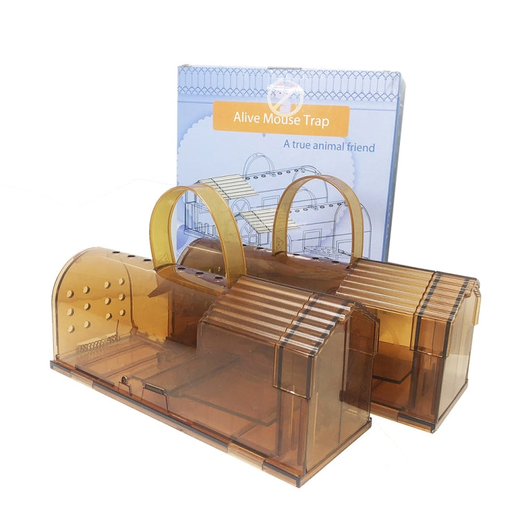 2 PCS  Large Plastic Mousetrap Mouse Cage Pedal Trap(Green) - Traps by PMC TechLife | Online Shopping South Africa | PMC TechLife | Buy Now Pay Later Mobicred
