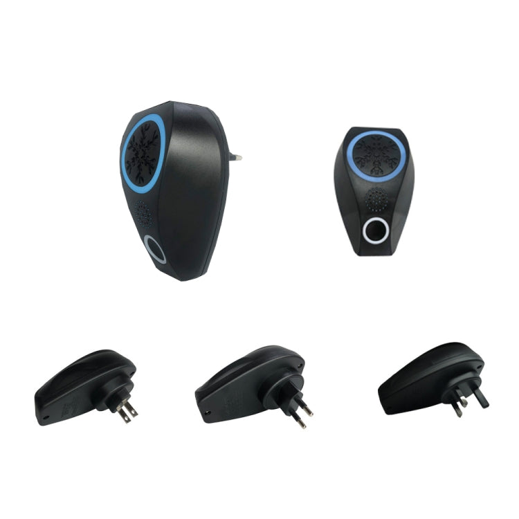 Snowflake Ultrasonic Mosquito Repellent Mouse Repellent, Specification: UK Plug(Black) - Repellents by PMC TechLife | Online Shopping South Africa | PMC TechLife | Buy Now Pay Later Mobicred