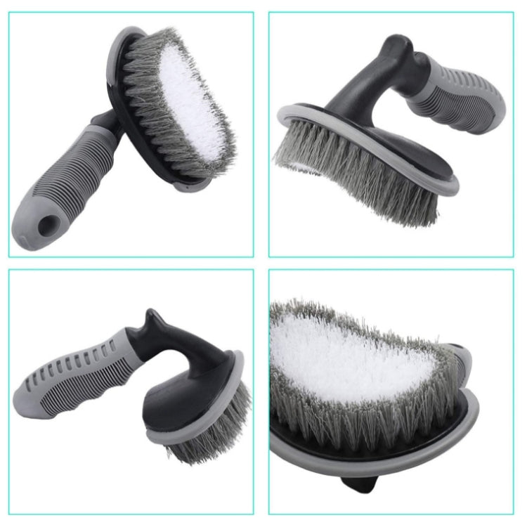 12 PCS / Set Car Wash Tool Brush Car Tires Brush Double Strand Wheel Brush(Gray) - Car washing supplies by PMC TechLife | Online Shopping South Africa | PMC TechLife | Buy Now Pay Later Mobicred