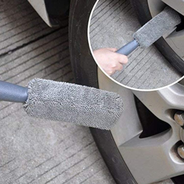 12 PCS / Set Car Wash Tool Brush Car Tires Brush Double Strand Wheel Brush(Gray) - Car washing supplies by PMC TechLife | Online Shopping South Africa | PMC TechLife | Buy Now Pay Later Mobicred