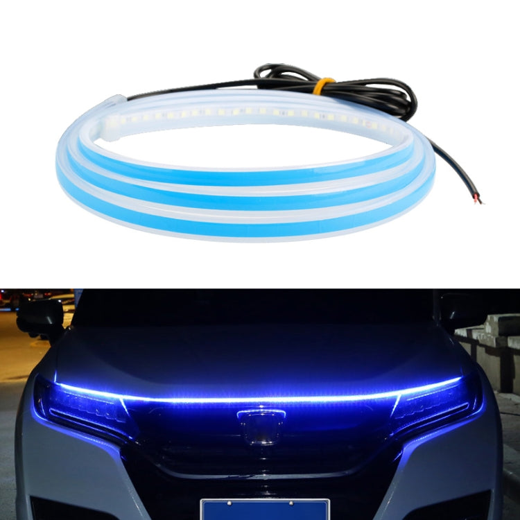 Car LED Streamer Decorative Hood Atmosphere Lights, Style: Monochrome Blue Light(1.8m) - Decorative Lights by PMC Jewellery | Online Shopping South Africa | PMC Jewellery | Buy Now Pay Later Mobicred