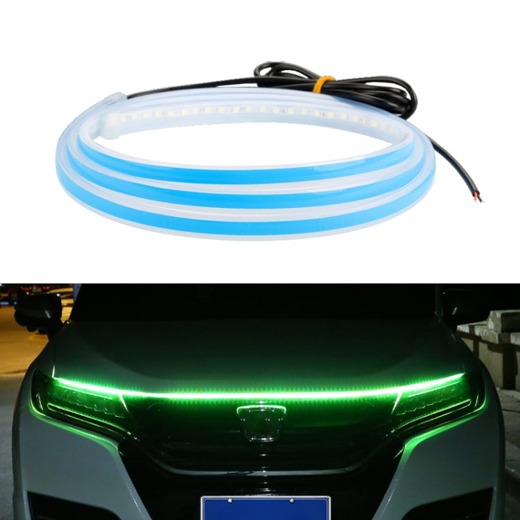 Car LED Streamer Decorative Hood Atmosphere Lights, Style: Monochrome Green Light(1.5m) - Decorative Lights by PMC Jewellery | Online Shopping South Africa | PMC Jewellery | Buy Now Pay Later Mobicred