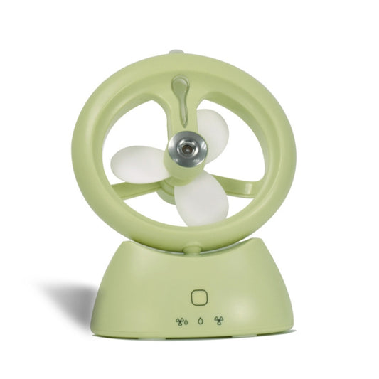 Mini USB Rechargeable Spray Fan Student Dormitory Office Desktop Mute Fan(Frosted Matcha Green) - Electric Fans by PMC Jewellery | Online Shopping South Africa | PMC Jewellery | Buy Now Pay Later Mobicred