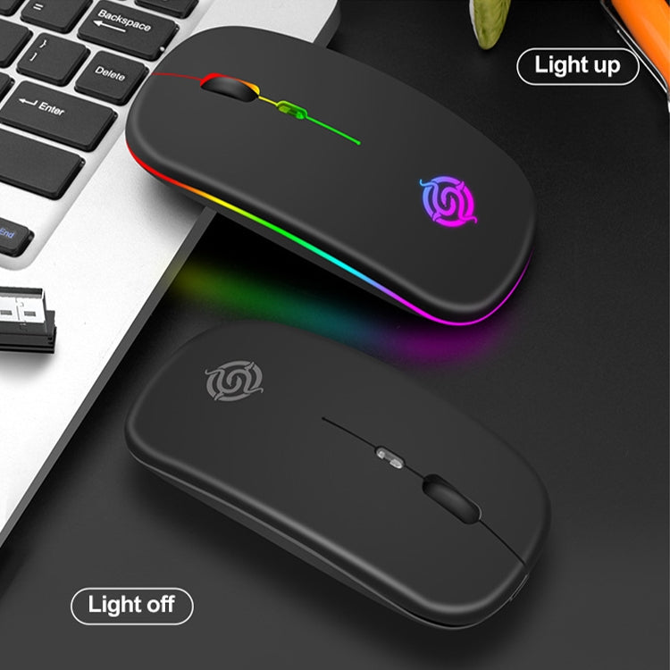 K-Snake BM110 RGB Lighting Effect Wireless Bluetooth Mouse(Black) - Wireless Mice by K-Snake | Online Shopping South Africa | PMC TechLife | Buy Now Pay Later Mobicred