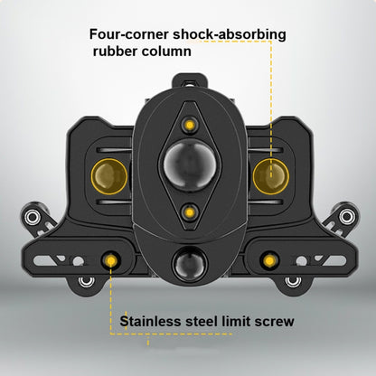 Motorcycle Bracket Crab Navigation Phone Bracket,Style： U-shaped+15W Wireless Charging - Holder by PMC Jewellery | Online Shopping South Africa | PMC Jewellery | Buy Now Pay Later Mobicred