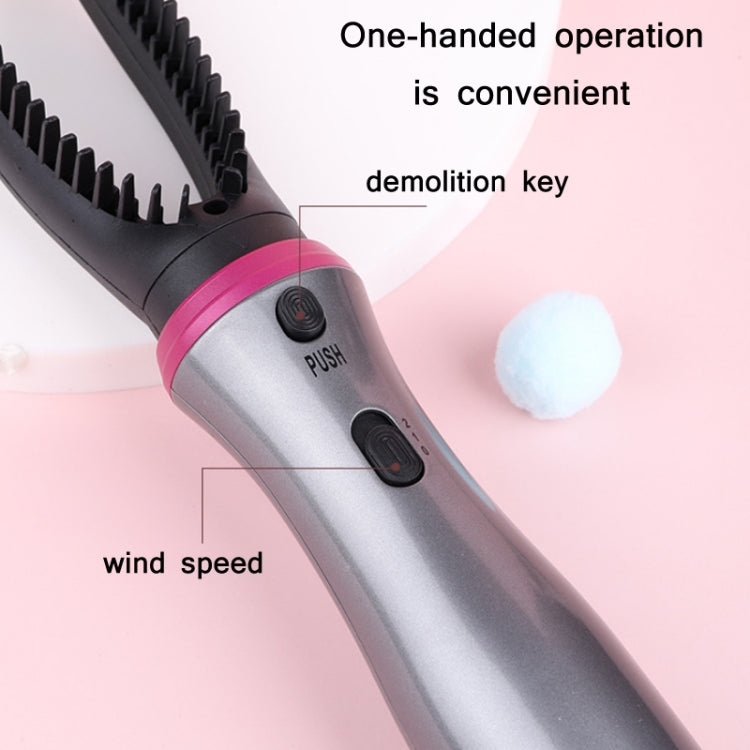 5 in 1 Curling And Straightening Hot Air Comb(US Plug 110V Gray) - Hair Curler by PMC Jewellery | Online Shopping South Africa | PMC Jewellery | Buy Now Pay Later Mobicred