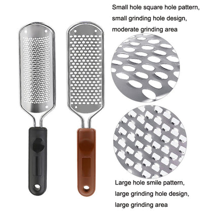 Stainless Steel Exfoliating Pedicure Grinding And Rubbing Machine, Style: Big Hole Smiles (Brown) - Grinding Tools & Accessories by PMC Jewellery | Online Shopping South Africa | PMC Jewellery | Buy Now Pay Later Mobicred