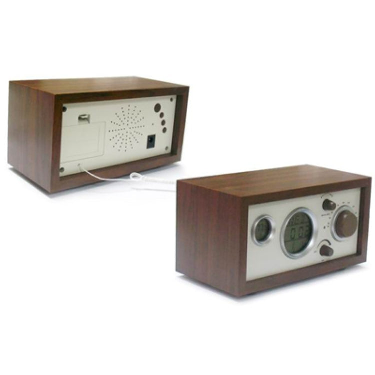 SY-601 Home Multifunctional Retro Wooden Radio Electronic Thermometer Alarm Clock(Random Color Delivery) - Radio Player by PMC TechLife | Online Shopping South Africa | PMC TechLife