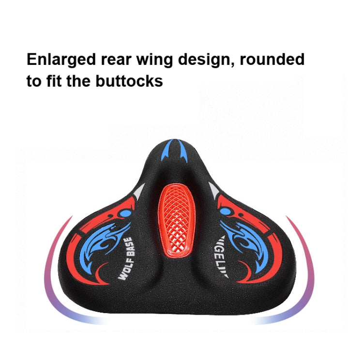 Bicycle Seat Cover Thickened Silicone Shock-absorbing Saddle Cover(Red) - Bicycle Saddle by PMc TechLife | Online Shopping South Africa | PMc TechLife | Buy Now Pay Later Mobicred
