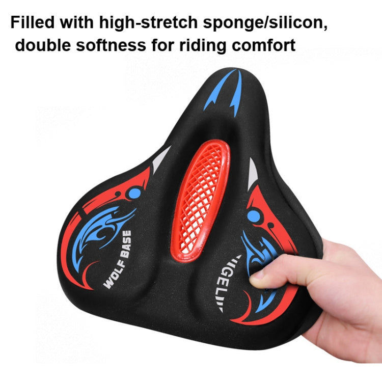 Bicycle Seat Cover Thickened Silicone Shock-absorbing Saddle Cover(Orange) - Bicycle Saddle by PMc TechLife | Online Shopping South Africa | PMc TechLife | Buy Now Pay Later Mobicred