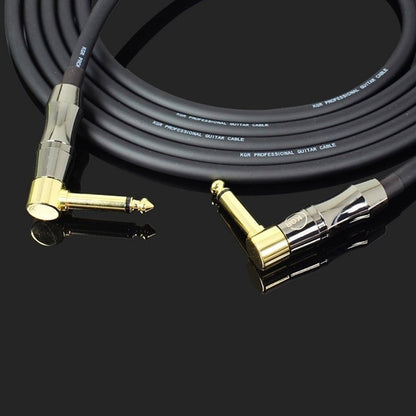 KGR Guitar Cable Keyboard Drum Audio Cable, Specification: 15m(Double Elbow Jack) - Instrument Audio Cables by KGR | Online Shopping South Africa | PMC Jewellery | Buy Now Pay Later Mobicred