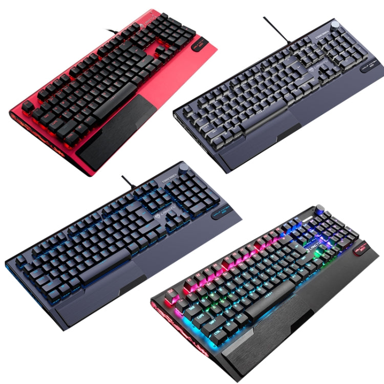 LANGTU K1000 104 Keys Luminous Wired Keyboard, Cable Length: 1.5m(Black Green Shaft Mixed Light) - free shipping - PMC Jewellery - Order now!