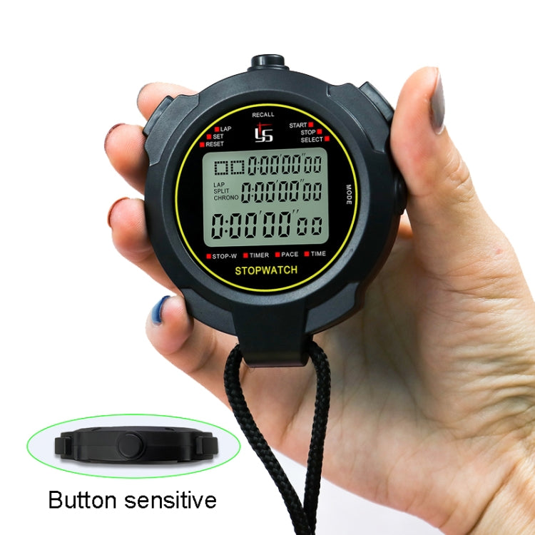 YS Stopwatch Timer Training Fitness Competition Stopwatch, Style: YS-710 10 Memories(Black) - Pedometer by PMc TechLife | Online Shopping South Africa | PMc TechLife | Buy Now Pay Later Mobicred