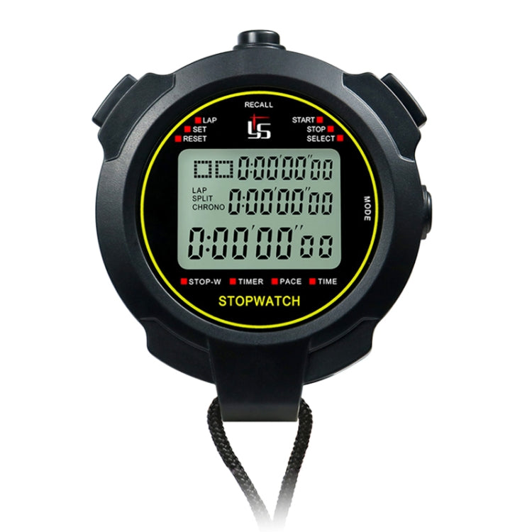 YS Stopwatch Timer Training Fitness Competition Stopwatch, Style: YS-760 60 Memories(Black) - Pedometer by PMc TechLife | Online Shopping South Africa | PMc TechLife | Buy Now Pay Later Mobicred