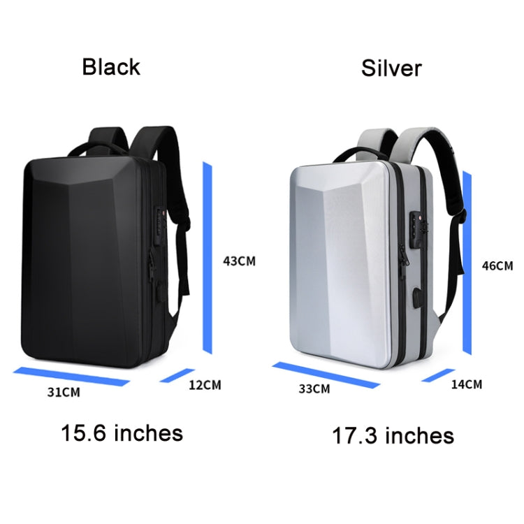 ABS Hard Shell Gaming Computer Backpack, Color: 17.3 inches (Silver) - Backpack by PMC Jewellery | Online Shopping South Africa | PMC Jewellery | Buy Now Pay Later Mobicred