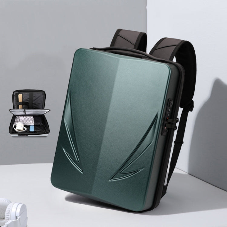 PC Hard Shell Computer Bag Gaming Backpack For Men, Color: Single-layer Green - Backpack by PMC Jewellery | Online Shopping South Africa | PMC Jewellery | Buy Now Pay Later Mobicred