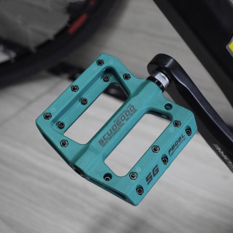 FMFXTR Mountain Bicycle Pedal Nylon Fiber Bearing Non-Slip Pedal(SG-12B Blue) - free shipping - PMc TechLife - Order now!