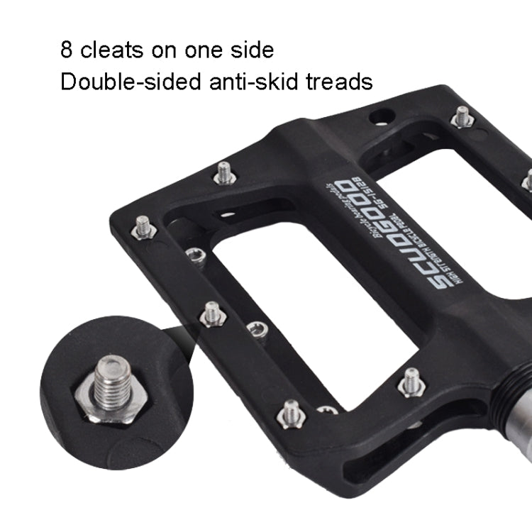 FMFXTR Mountain Bicycle Pedal Nylon Fiber Bearing Non-Slip Pedal(SG-12B Orange) - free shipping - PMc TechLife - Order now!
