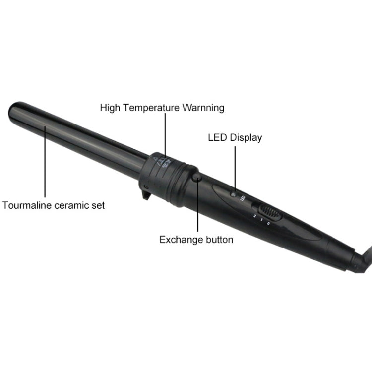 6 In 1 Tube Changed LED Display Tourmaline Ceramic Hair Curler(AU Plug+1) - free shipping - PMC TechLife - Order now!