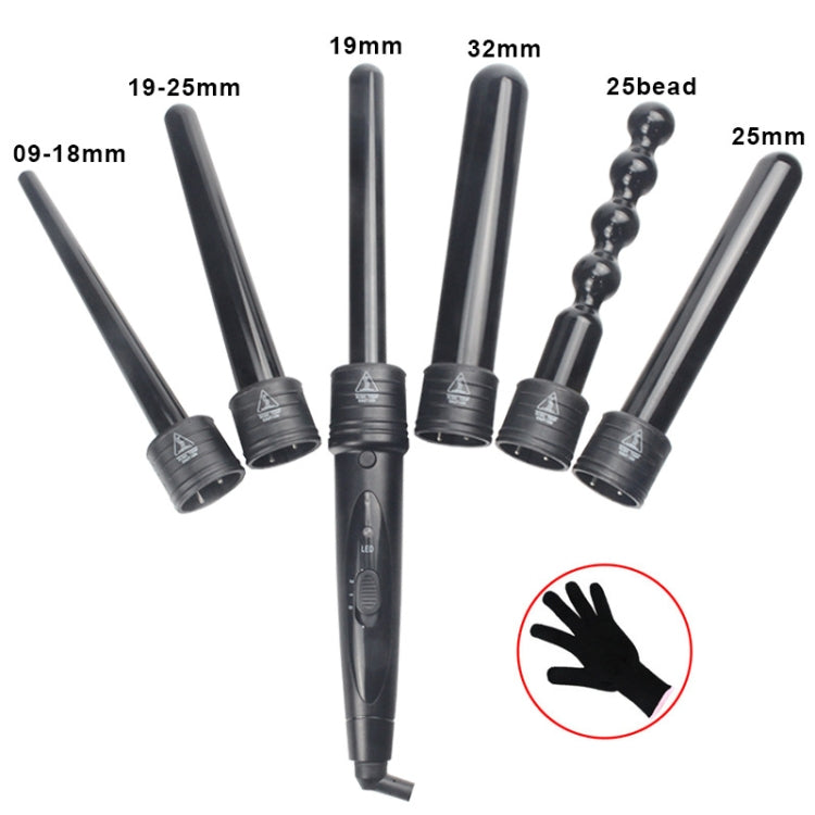6 In 1 Tube Changed LED Display Tourmaline Ceramic Hair Curler(AU Plug+1) - free shipping - PMC TechLife - Order now!