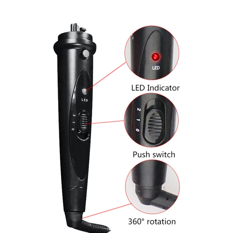 6 In 1 Tube Changed LED Display Tourmaline Ceramic Hair Curler(EU Plug) - free shipping - PMC TechLife - Order now!