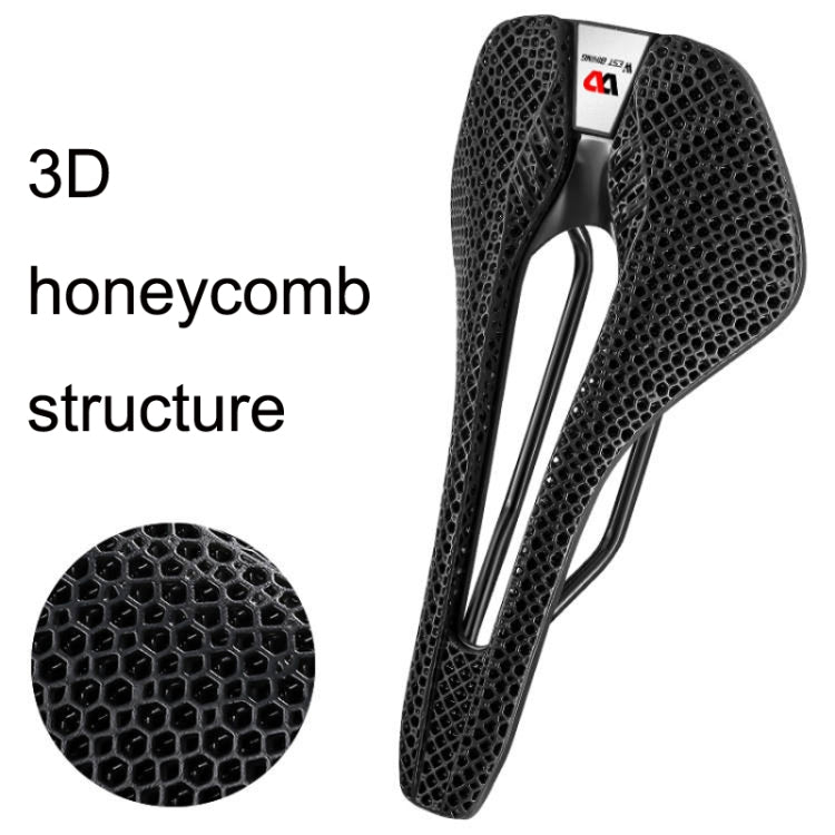 WEST BIKING YP0801130 Bicycle Comfort Honeycomb Seat Cushion(Black) - free shipping - PMc TechLife - Order now!
