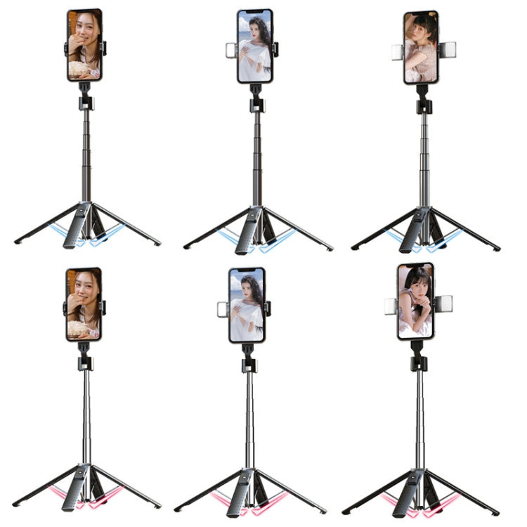 Phone Live Bracket Bluetooth Selfie Tripod, High: 102CM (Stainless Steel + Dual Fill Lights) - Selfie Sticks by PMC Jewellery | Online Shopping South Africa | PMC Jewellery | Buy Now Pay Later Mobicred