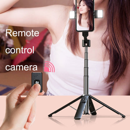 Phone Live Bracket Bluetooth Selfie Tripod, High: 102CM (Stainless Steel + Dual Fill Lights) - Selfie Sticks by PMC Jewellery | Online Shopping South Africa | PMC Jewellery | Buy Now Pay Later Mobicred