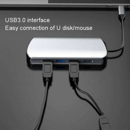 Type-C Extension Dock 8 In 1 Laptop Converter USB HUB Hub - USB HUB by PMC Jewellery | Online Shopping South Africa | PMC Jewellery | Buy Now Pay Later Mobicred