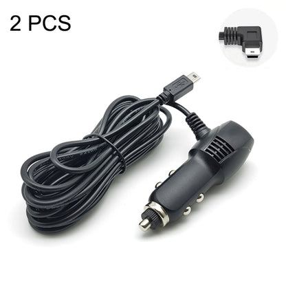 2 PCS Car Charger Fast Charging Driving Recorder Supply Line, Style: 1A+2A(Mini Right Bend) - Cables & Connectors by PMC Jewellery | Online Shopping South Africa | PMC Jewellery | Buy Now Pay Later Mobicred