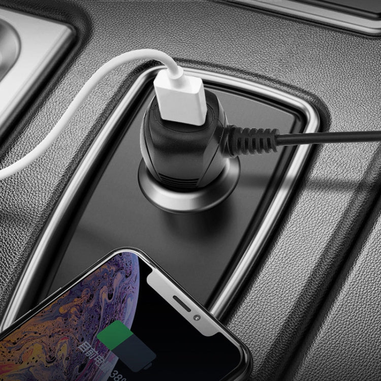 2 PCS Car Charger Fast Charging Driving Recorder Supply Line, Style: 1A+2A(Android Left Bend) - Cables & Connectors by PMC TechLife | Online Shopping South Africa | PMC TechLife | Buy Now Pay Later Mobicred