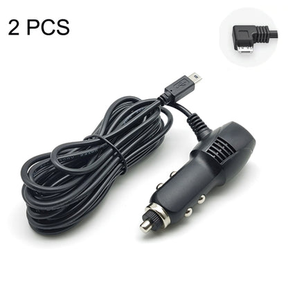 2 PCS Car Charger Fast Charging Driving Recorder Supply Line, Style: 1.5A+2.4A(Android Left Bend) - Cables & Connectors by PMC Jewellery | Online Shopping South Africa | PMC Jewellery | Buy Now Pay Later Mobicred