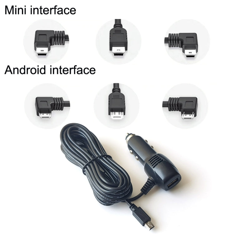 2 PCS Car Charger Fast Charging Driving Recorder Supply Line, Style: 1.5A+2.4A(Mini Straight Head) - Cables & Connectors by PMC TechLife | Online Shopping South Africa | PMC TechLife | Buy Now Pay Later Mobicred