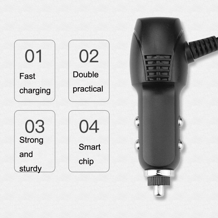 2 PCS Car Charger Fast Charging Driving Recorder Supply Line, Style: 1.5A+2.4A(Mini Right Bend) - Cables & Connectors by PMC Jewellery | Online Shopping South Africa | PMC Jewellery | Buy Now Pay Later Mobicred