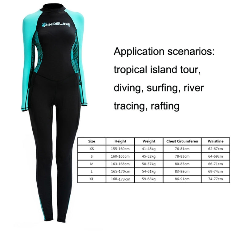 FINDSLINE  Lycra Diving Cloth Female Thin Quick-Dry Waterproof Sunblock Wetsuit, Size: M(Black) - Swimwear by PMC Jewellery | Online Shopping South Africa | PMC Jewellery