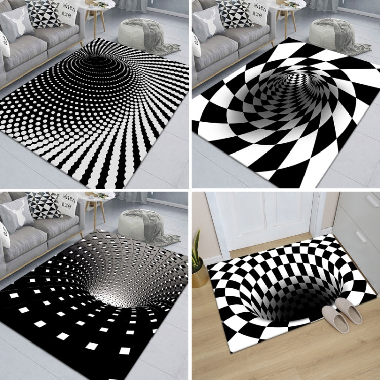 3D Geometric Stereo Trap Vision Living Room Bedroom Carpet, Size: 40x60cm(Rectangular Vision G) - Mats by PMC Jewellery | Online Shopping South Africa | PMC Jewellery